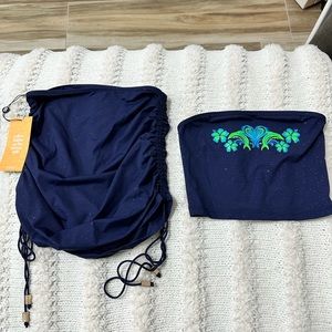 Black Bough, bundle, two sparkling blue tube tops